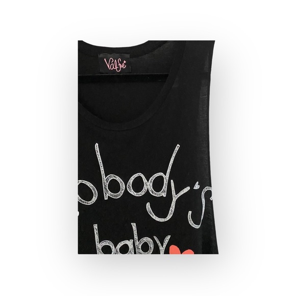 HTF: Valfre ☻ Nobody’s Baby Muscle Tee ☻ Hand Drawn Art Indie Designer ☻︎ Black - Picture 7 of 16